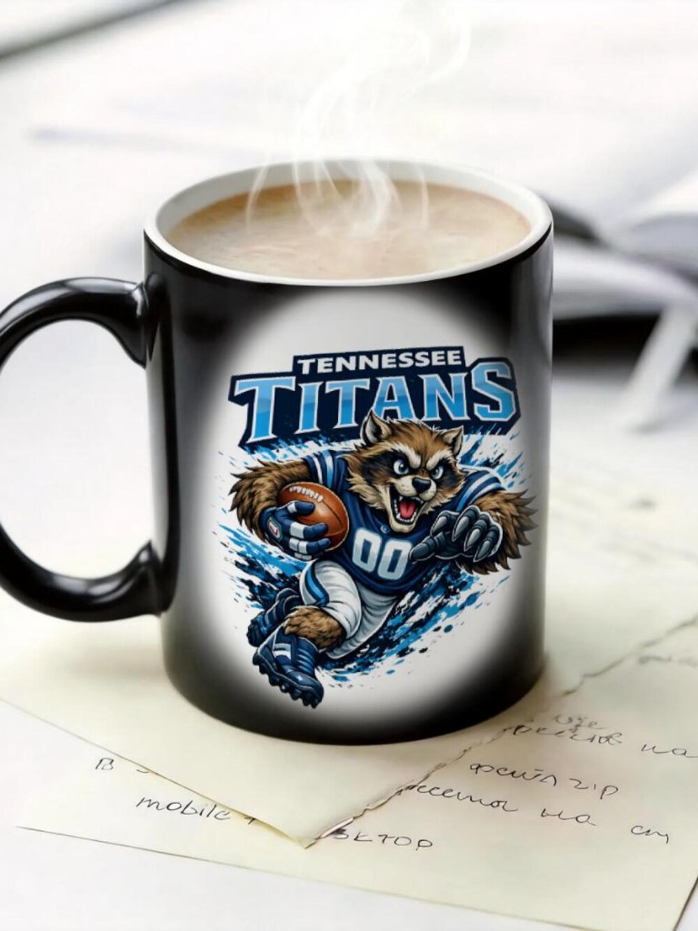 Tennessee Titans Matte Heat Reactive Mug NFL Football Fan Cup 11oz
